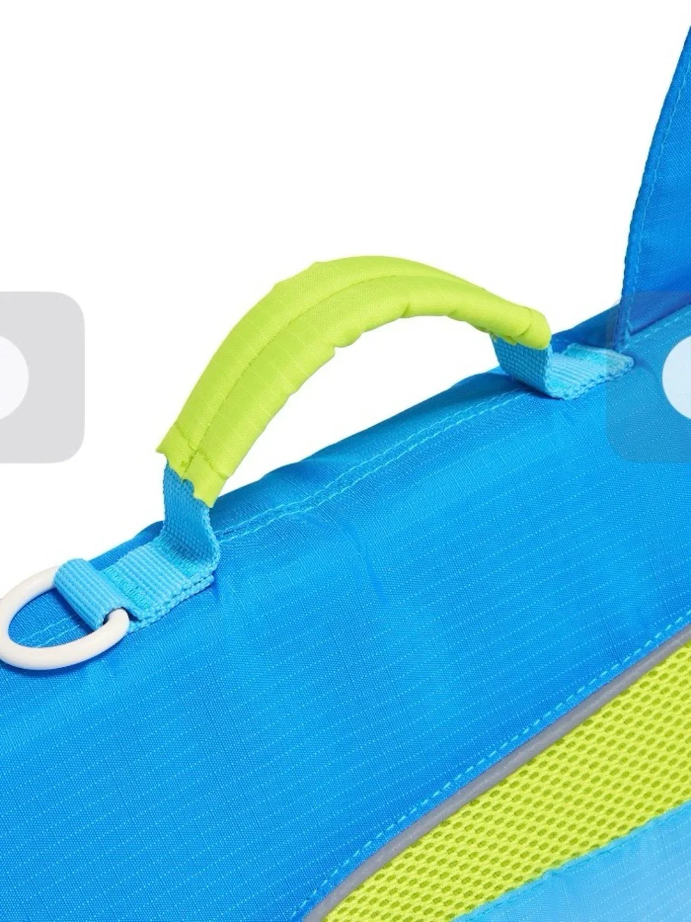 Blue and Lime Dog Life Vest with Top Handle